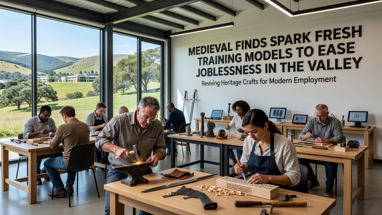 Trainees participating in a digital archaeology workshop in the Velino valley